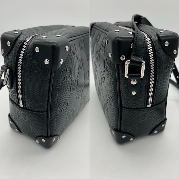 ❌SOLD❌Authentic Gucci GG embossed leather trunk bag - Picture 7 of 16